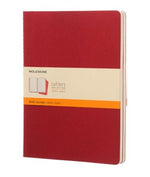 Moleskine Cahier Journal Red Packet 3 Ruled XL