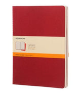 Moleskine Cahier Journal Red Packet 3 Ruled XL