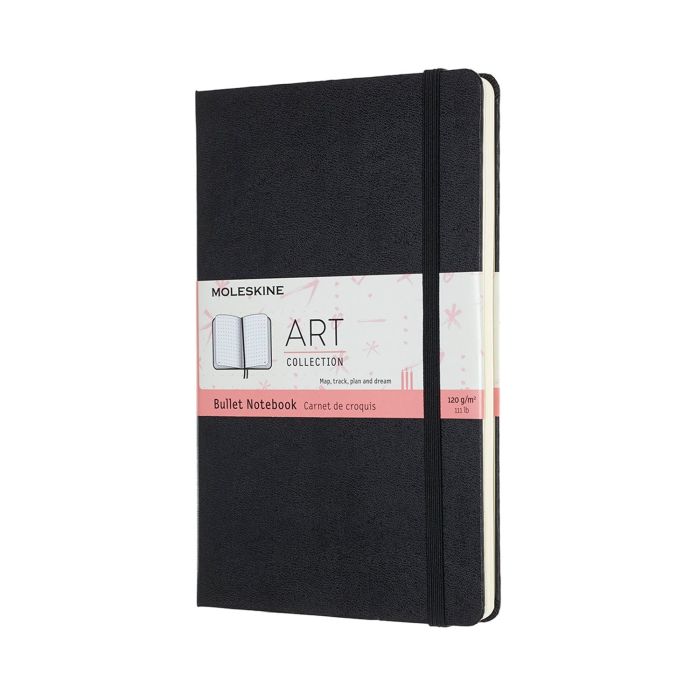 Moleskine Hard Cover Art Bullet Journal Black Grid Large