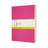 Moleskine Cahier Journal Kinetic Pink Packet 3 Plain XL