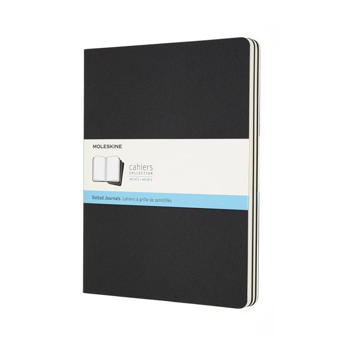 Moleskine Cahier Journal Black Packet 3 Dot Grid XL