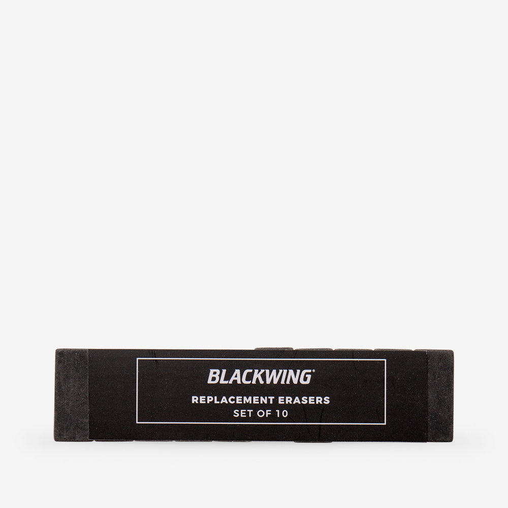 BLACKWING REPLACEMENT ERASERS BLACK PACKET 10