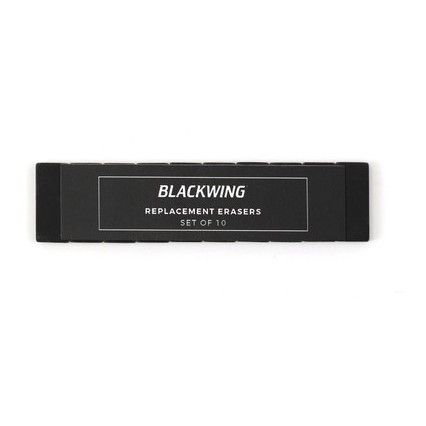 Blackwing Replacement Erasers Black Packet 10
