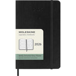 Moleskine 2026 Weekly Hardcover Diary Black Horizontal Pocket