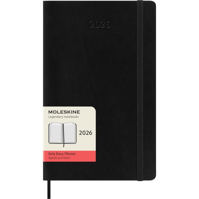Moleskine 2026 Daily Softcover Diary Black Large