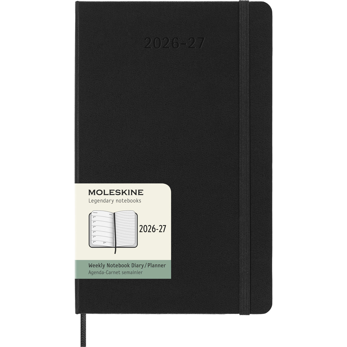 MOLESKINE 18 MONTH DIARY WEEKLY HARDCOVER BLACK