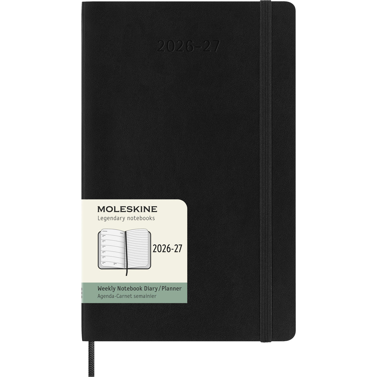 MOLESKINE 18 MONTH DIARY WEEKLY SOFTCOVER BLACK