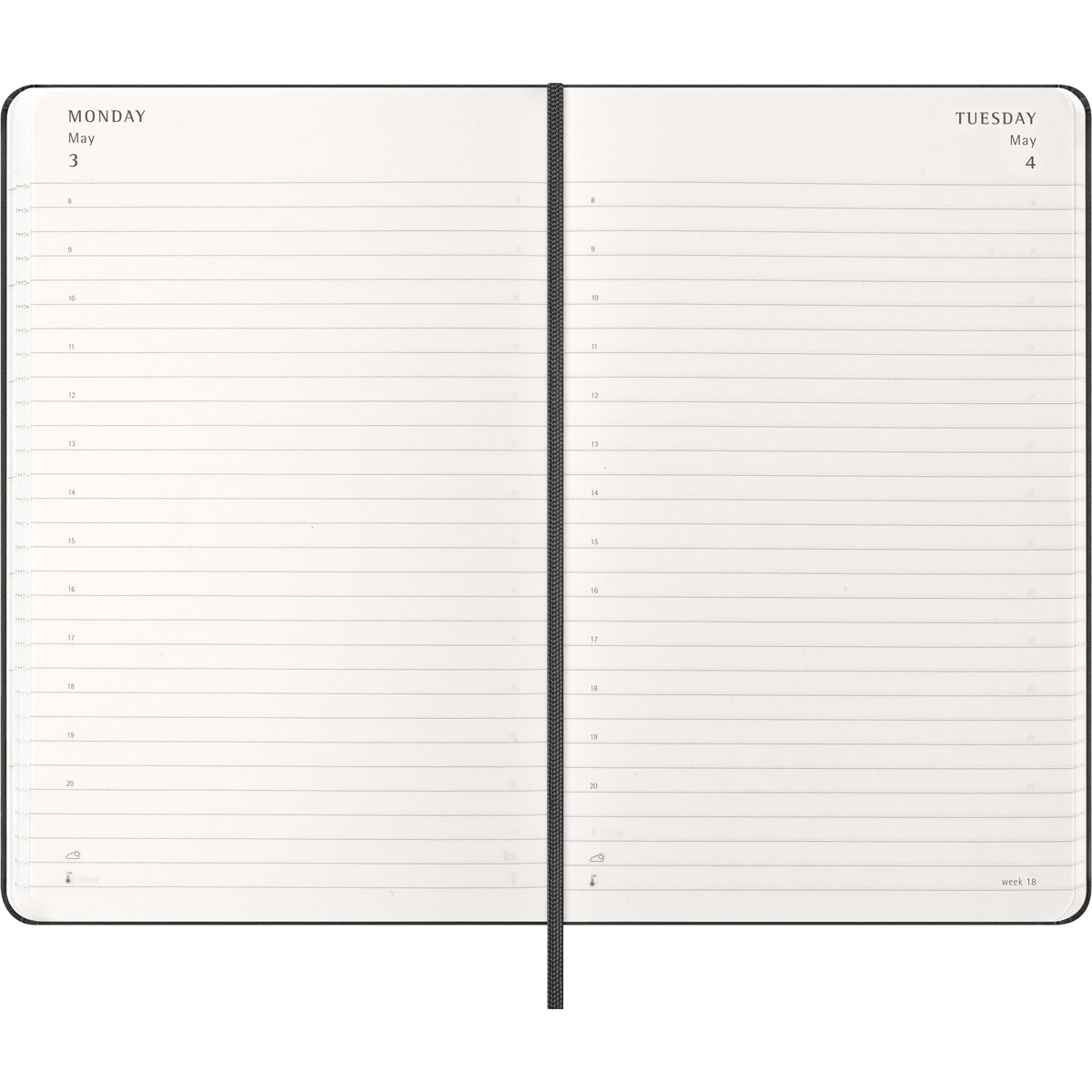 MOLESKINE 2027 DAILY DIARY BLACK HARD COVER
