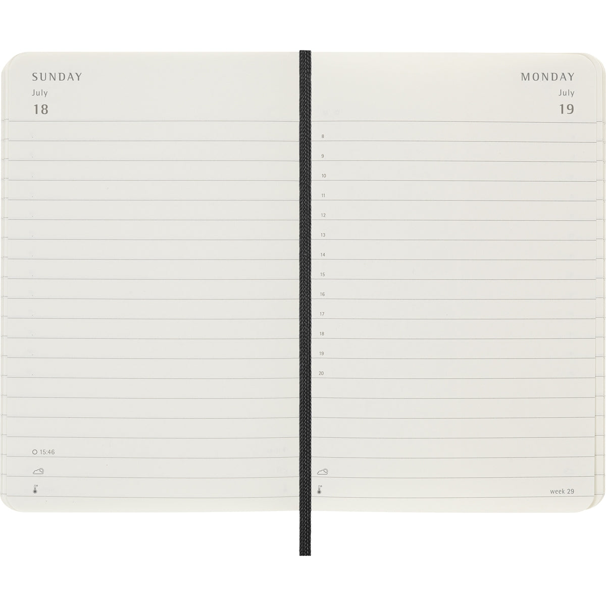MOLESKINE 2027 DAILY DIARY BLACK SOFT COVER