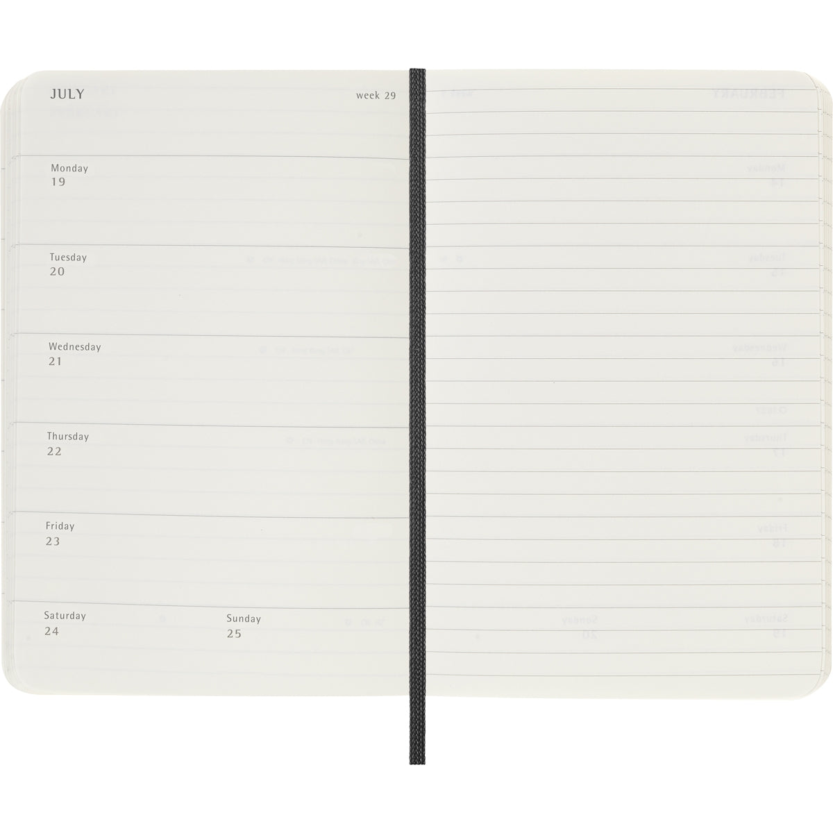 MOLESKINE 2027 WEEKLY + NOTES DIARY BLACK SOFT COVER