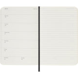 MOLESKINE 2027 WEEKLY + NOTES DIARY BLACK SOFT COVER