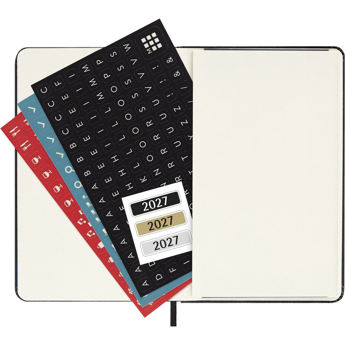 MOLESKINE 2027 WEEKLY HORIZONTAL DIARY BLACK HARD COVER