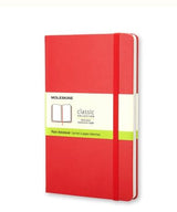 Moleskine Notebook Red Plain Pocket
