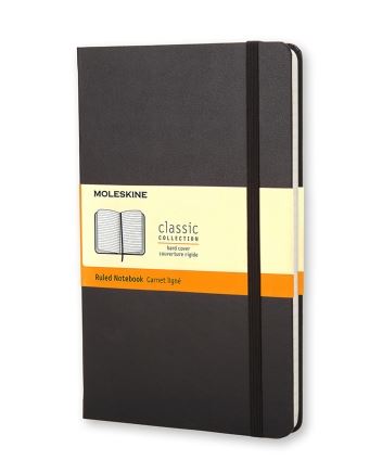 Moleskine Notebook Black Ruled Large