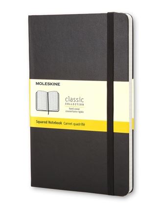 Moleskine Notebook Black Grid Large