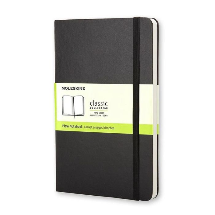 Moleskine Notebook Black Plain Large