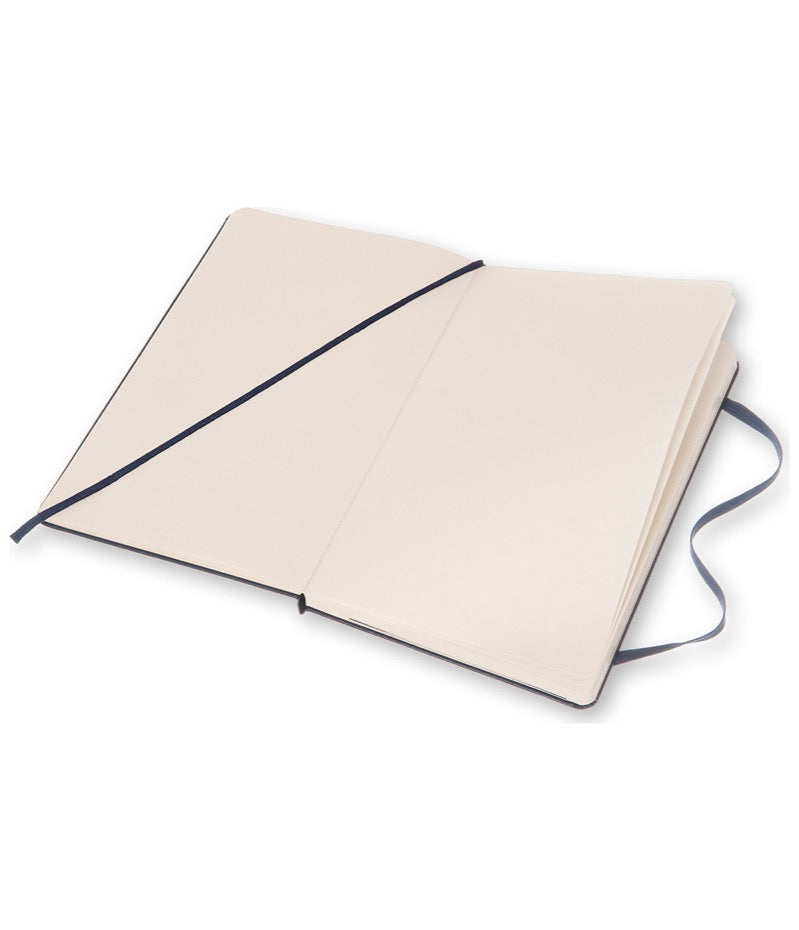 Moleskine Notebook Sapphire Blue Plain Large