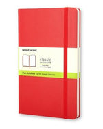 Moleskine Notebook Red Plain Large