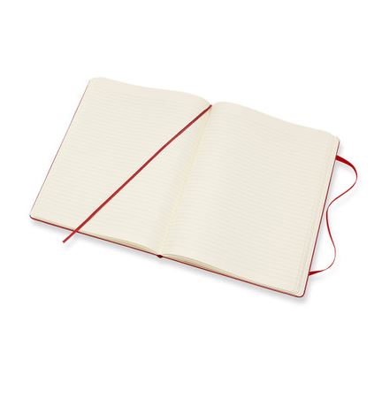 Moleskine Notebook Red Ruled XL