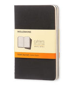Moleskine Cahier Journal Black Packet 3 Ruled Pocket