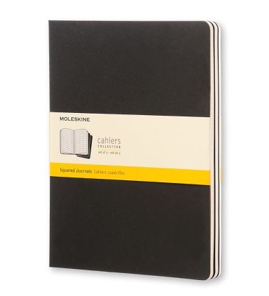 Moleskine Grid Journal Black Packet 3 XL