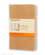 Moleskine Cahier Journal Kraft Packet 3 Ruled Pocket
