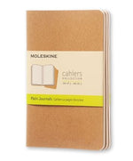 Moleskine Cahier Journal Kraft Packet 3 Plain Pocket
