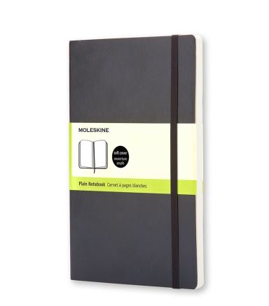 Moleskine Softcover Notebook Black Plain Pocket