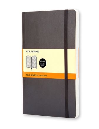 Moleskine Softcover Notebook Black Ruled Large