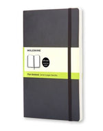 Moleskine Softcover Notebook Black Plain Large