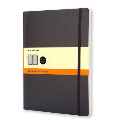 Moleskine Softcover Notebook Black Ruled XL