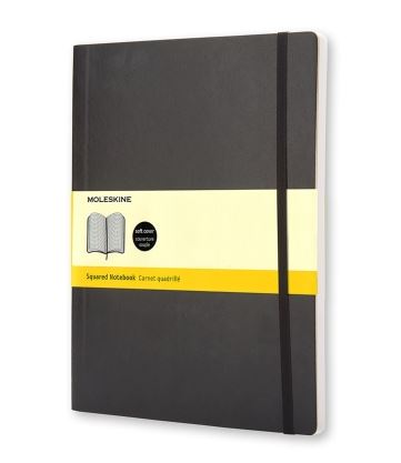 Moleskine Softcover Notebook Black Grid XL