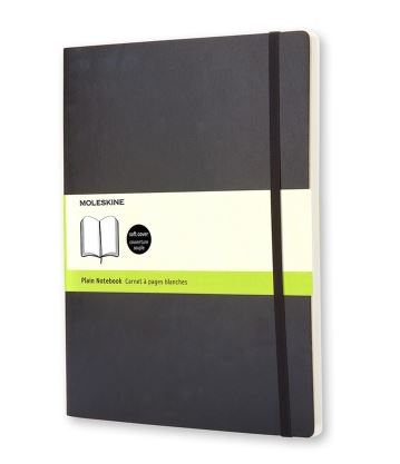 Moleskine Softcover Notebook Black Plain XL