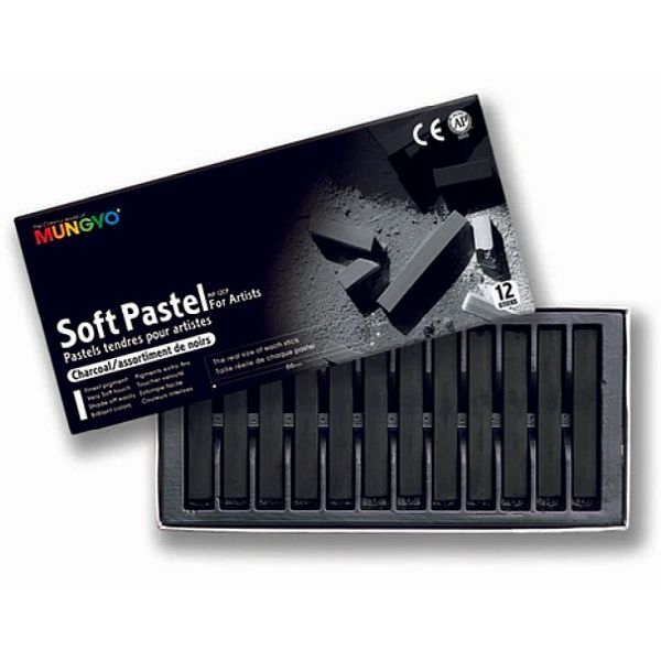 Mungyo Soft Pastel Charcoal Black Set 12 SET