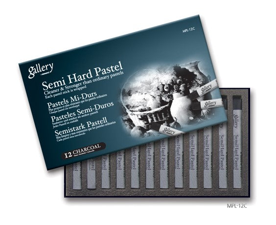 Mungyo Gallery Semi-Hard Pastel Charcoal Set 12 SET