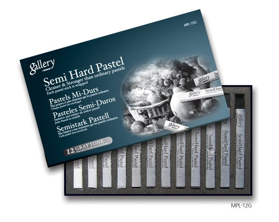 Mungyo Gallery Semi-Hard Pastel Greytone Set 12 SET
