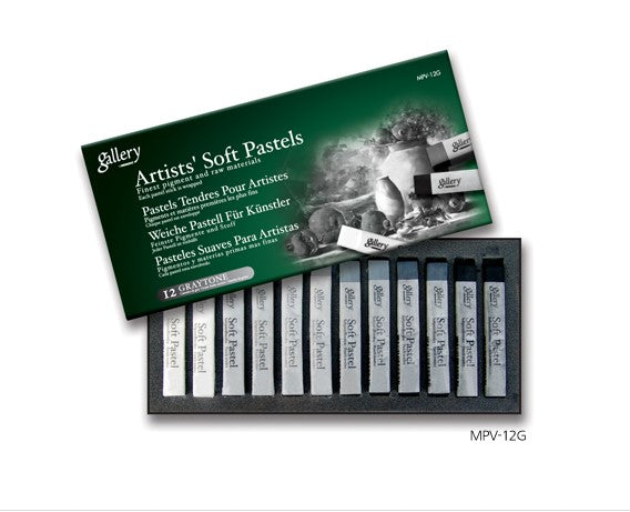 Mungyo Gallery Soft Pastel Greytone Set 12 SET