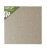 National Art Materials Canvas Panel 300g Natural Linen 12x12"