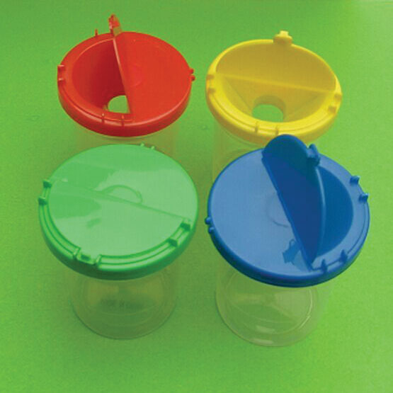 PLASTIC PAINT POT WITH LID