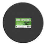 National Art Materials Canvas Panel Black Round 12"