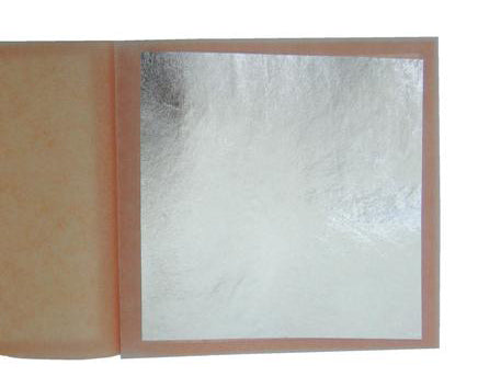 NORIS BLATTGOLD TRANSFER LEAF GENUINE SILVER LEAF 25 SHEETS