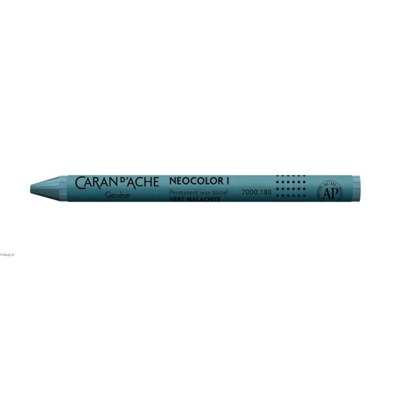 CARAN D'ACHE NEOCOLOR I WAX CRAYON 180 MALACHITE GREEN