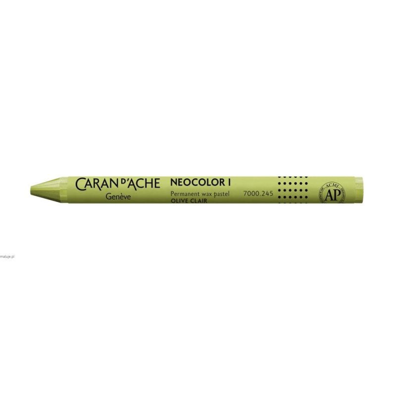 CARAN D'ACHE NEOCOLOR I WAX CRAYON 245 LIGHT OLIVE