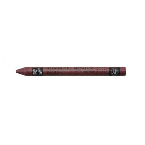 CARAN D'ACHE NEOCOLOR I WAX CRAYON 070 METALLIC SCARLET