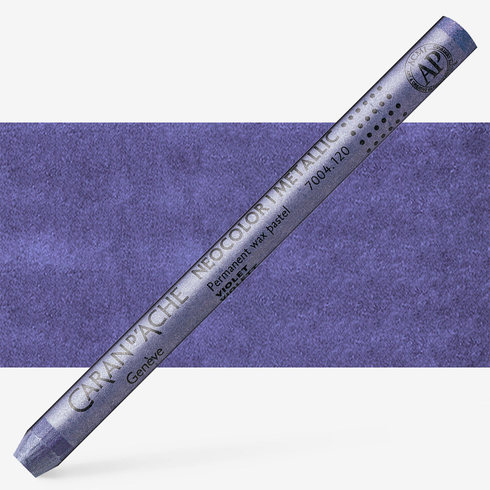 CARAN D'ACHE NEOCOLOR I WAX CRAYON 120 METALLIC VIOLET
