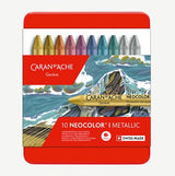 Caran D'Ache Neocolor I Wax Crayon Metallic Set 10 SET