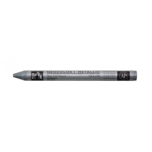 CARAN D'ACHE NEOCOLOR I WAX CRAYON 498 METALLIC SILVER