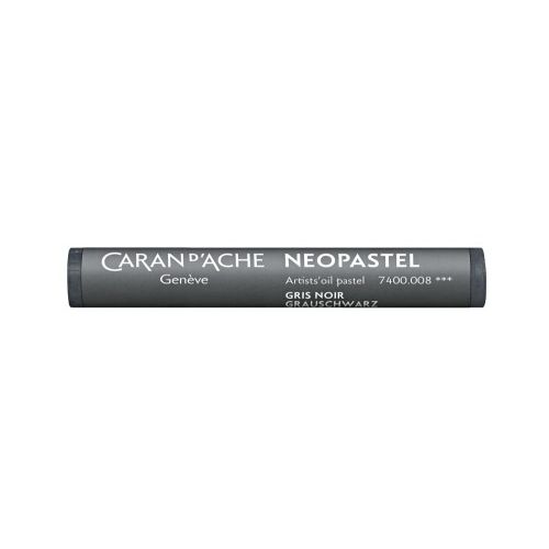 Caran D'Ache Neopastel Oil Pastel 008 Black Grey