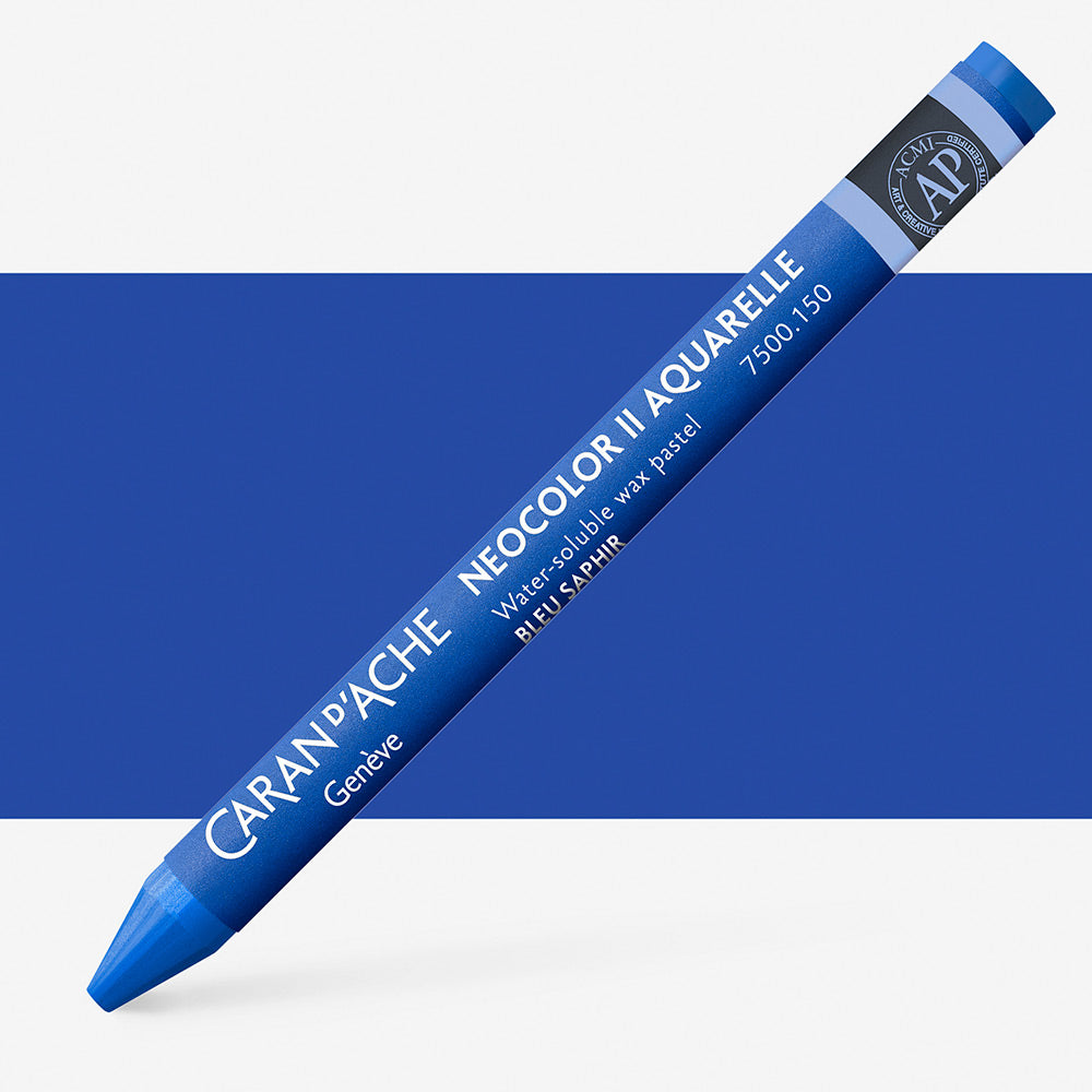 CARAN D'ACHE NEOCOLOR II WATER-SOLUBLE PASTEL 150 SAPPHIRE BLUE