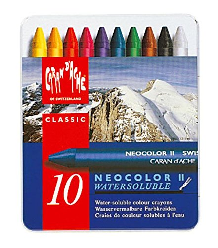 Caran D'Ache Neocolor II Water-Soluble Pastel Set 10